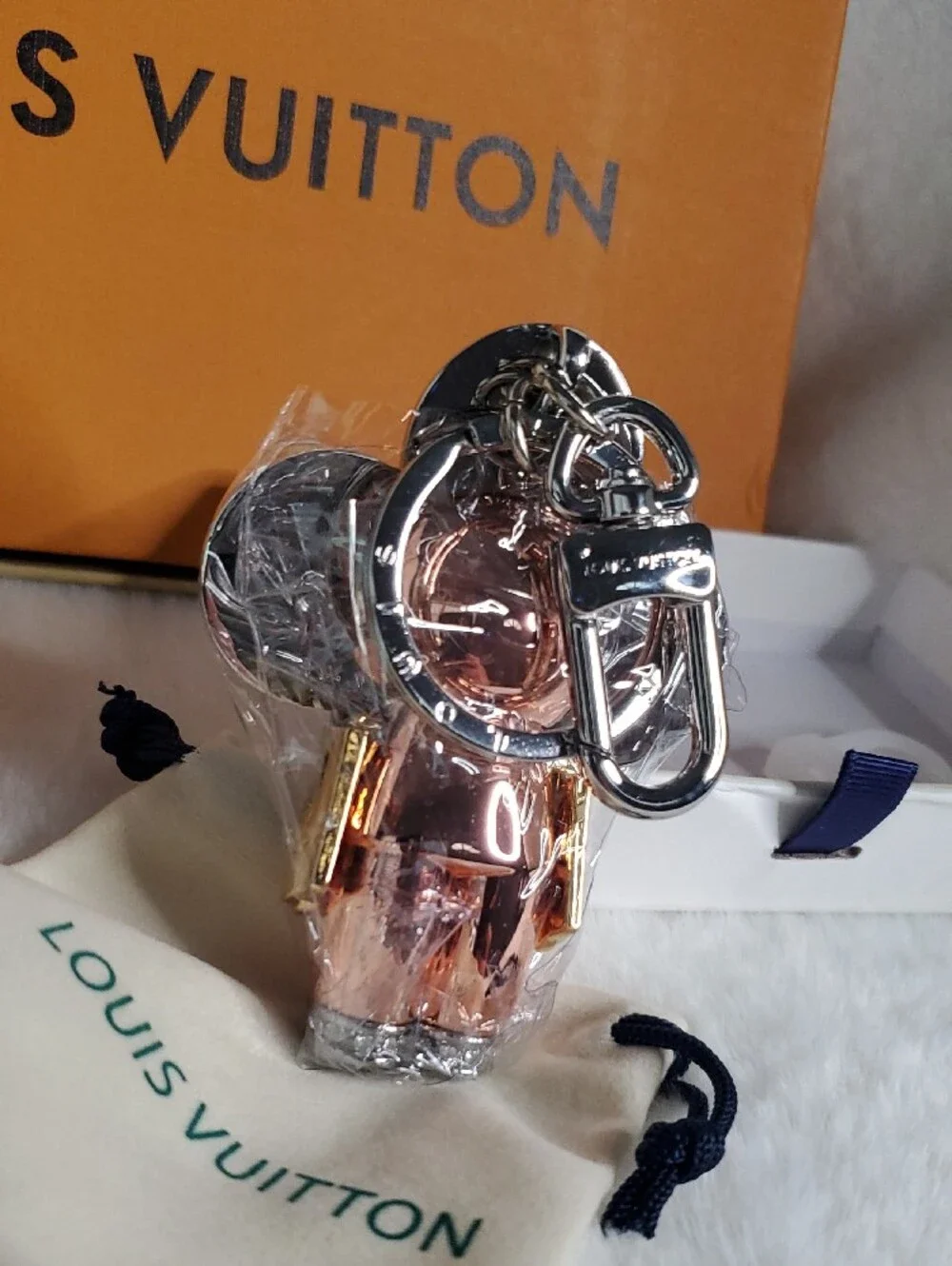 Louis Vuitton Multicolor Crystal Flower Cocktail Ring with Rose Gold Center